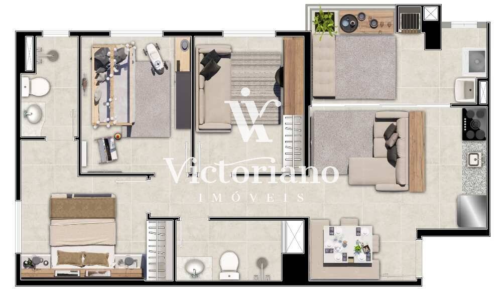 Apartamento à venda com 3 quartos, 63m² - Foto 11